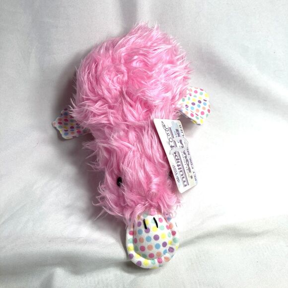 Multipet Duckworth Dog Toy Squeaker Soft Plush Toss Fetch Cuddle Pink 11" L - Picture 3 of 16